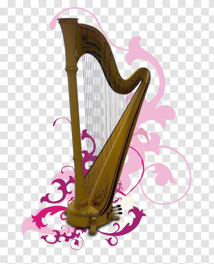 Celtic Harp Konghou Product Design Transparent PNG