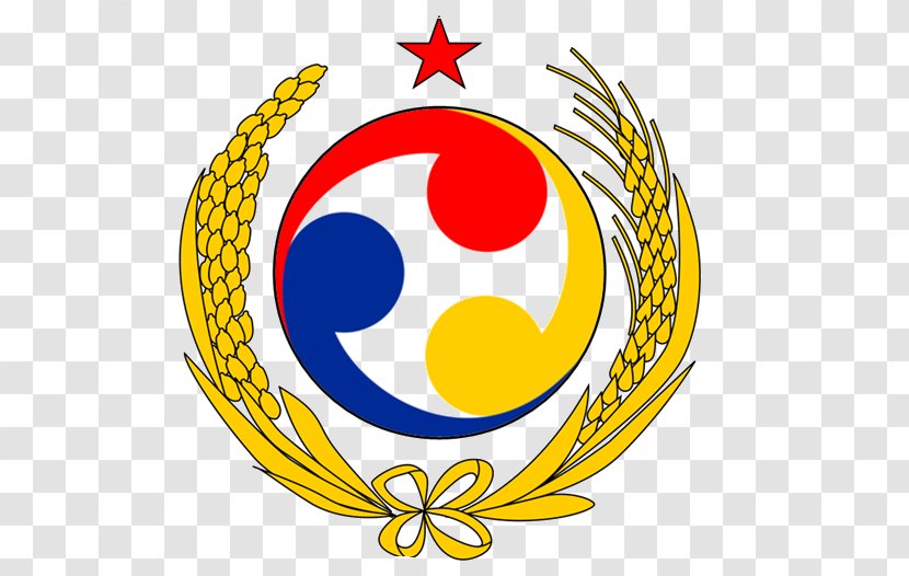 Emblem Of North Korea South T-shirt Flag - Yellow Transparent PNG