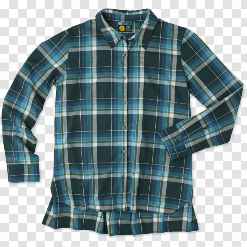Long-sleeved T-shirt Flannel - Dress Shirt - Plaid Transparent PNG