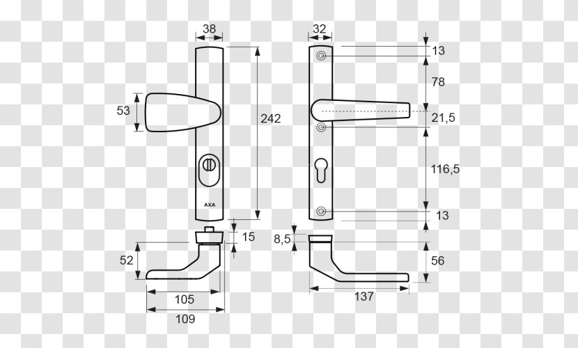 Schutzbeschlag Entry Doors Technical Drawing Stool - Computer Hardware - X Wing Transparent PNG