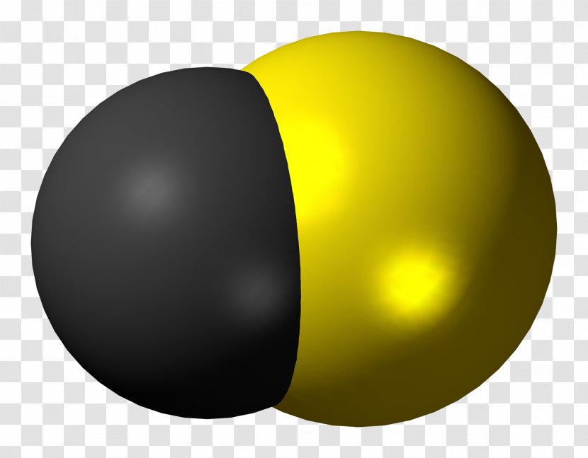 Carbon Monosulfide Space-filling Model Iron(II) Sulfide Disulfide - Gas Transparent PNG