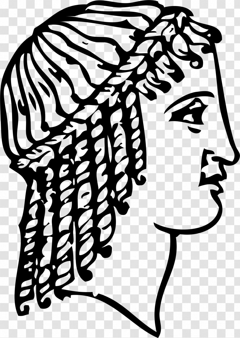 Ancient Greece Drawing Hairstyle Clip Art - Flower - Greek Transparent PNG