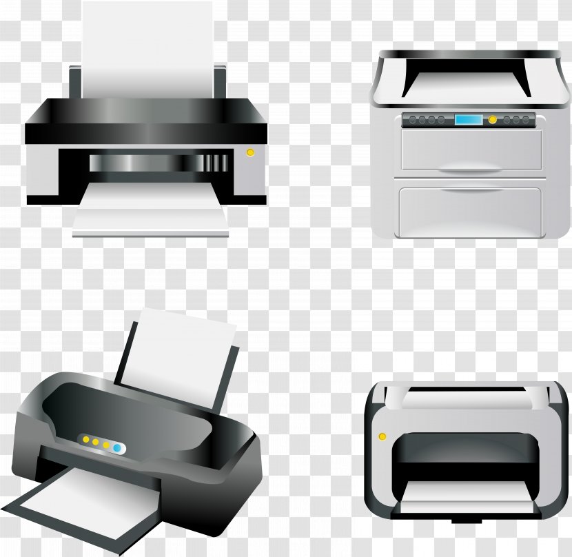 Laptop Inkjet Printing Printer Ink Cartridge - Office Supplies - Vector Transparent PNG