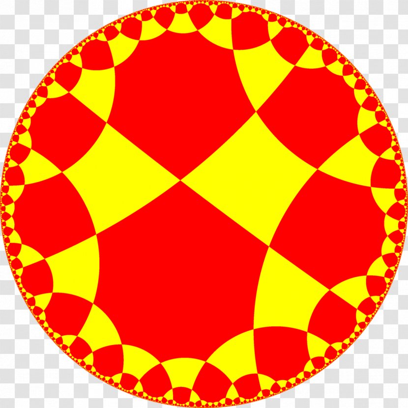 Tessellation Uniform Tilings In Hyperbolic Plane Geometry Square Tiling - Oval - Area Transparent PNG