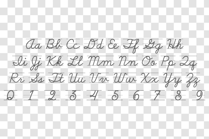 Cursive D'Nealian Alphabet Letter Writing - Silhouette - Lip Color Transparent PNG