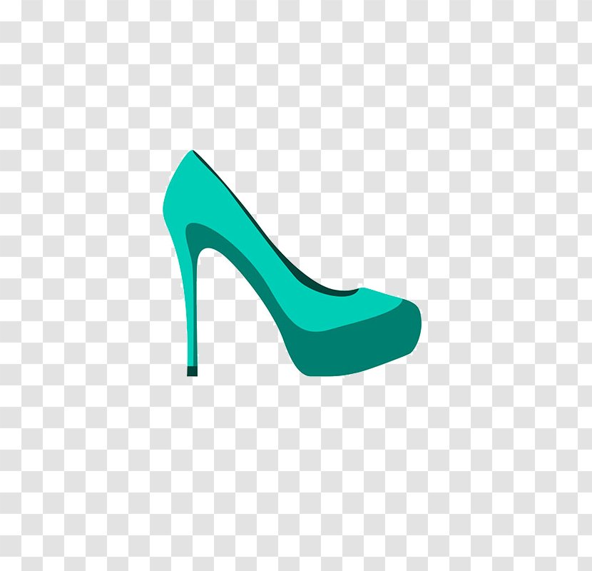 High-heeled Footwear Shoe Green - Brand - Free Heels To Pull Material Transparent PNG