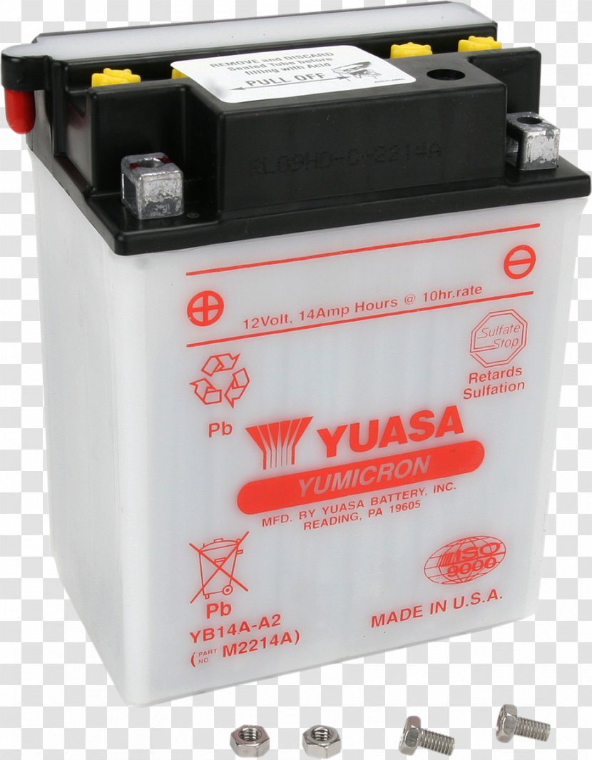 Electric Battery GS Yuasa Motorcycle Automotive Transparent PNG