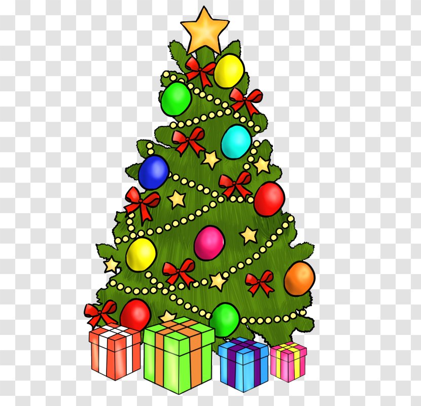 Clip Art Christmas Day Tree Openclipart Transparent PNG