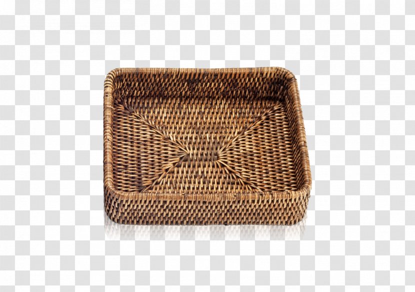 Wicker Rattan Basket Tray Box - Bathroom Transparent PNG