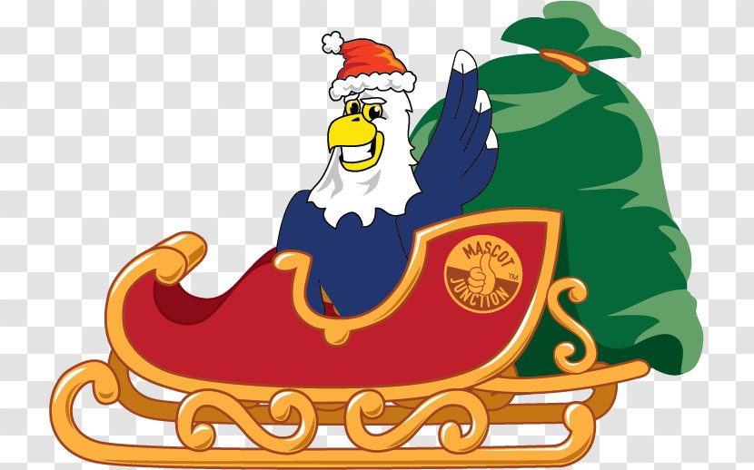 Santa Claus Christmas Ornament Clip Art - Fictional Character - Eagle Mascot Transparent PNG