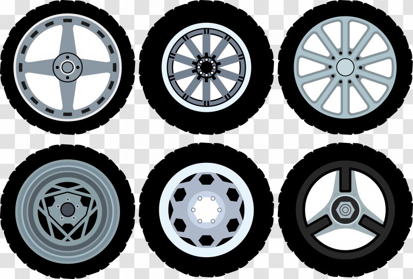 Car Clip Art - Shutterstock - Black Tires Transparent PNG
