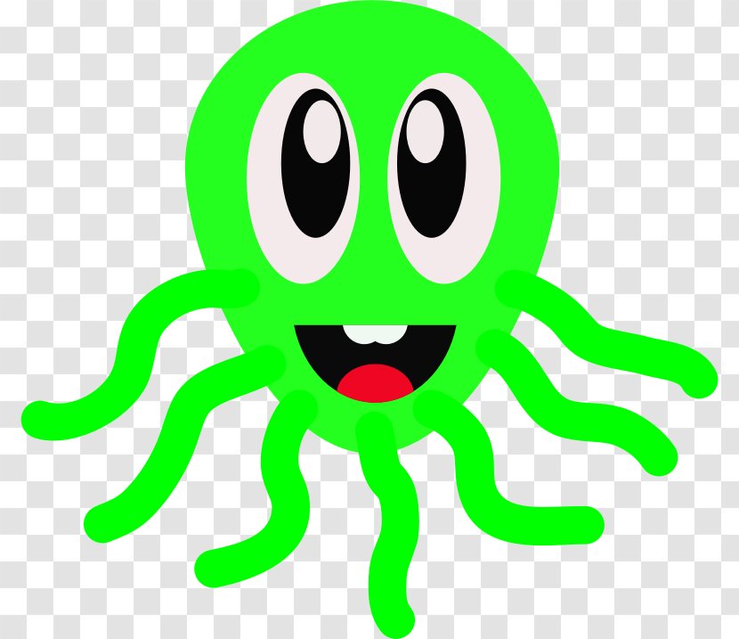 Octopus Green Mathematics Fraction Clip Art - Color - Octapus Transparent PNG