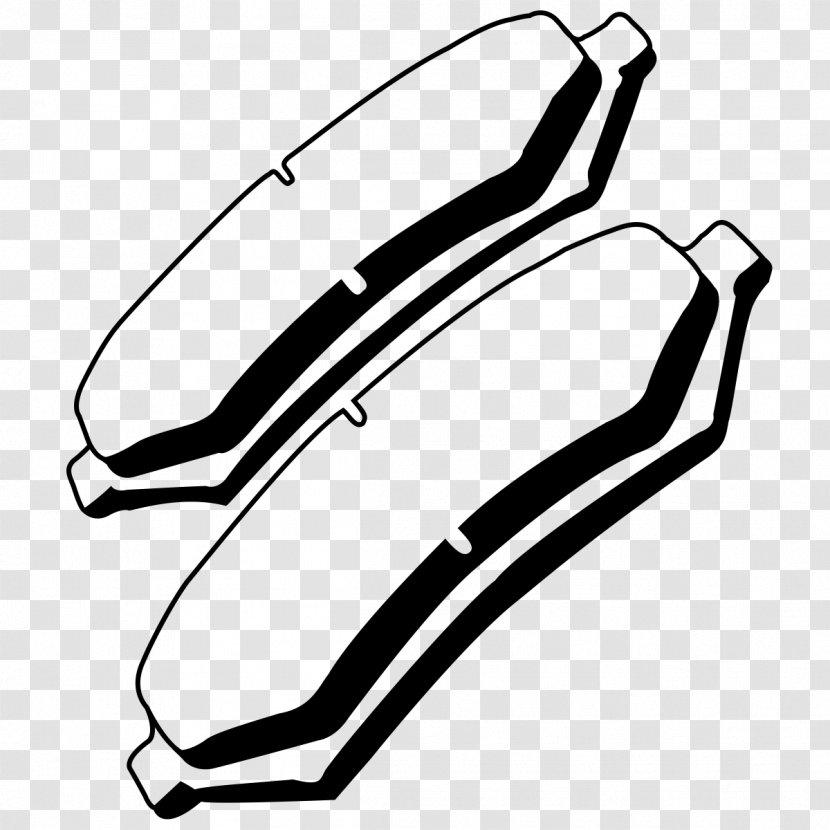 Car Brake Pad Bicycle Motor Vehicle Service - Monochrome Transparent PNG