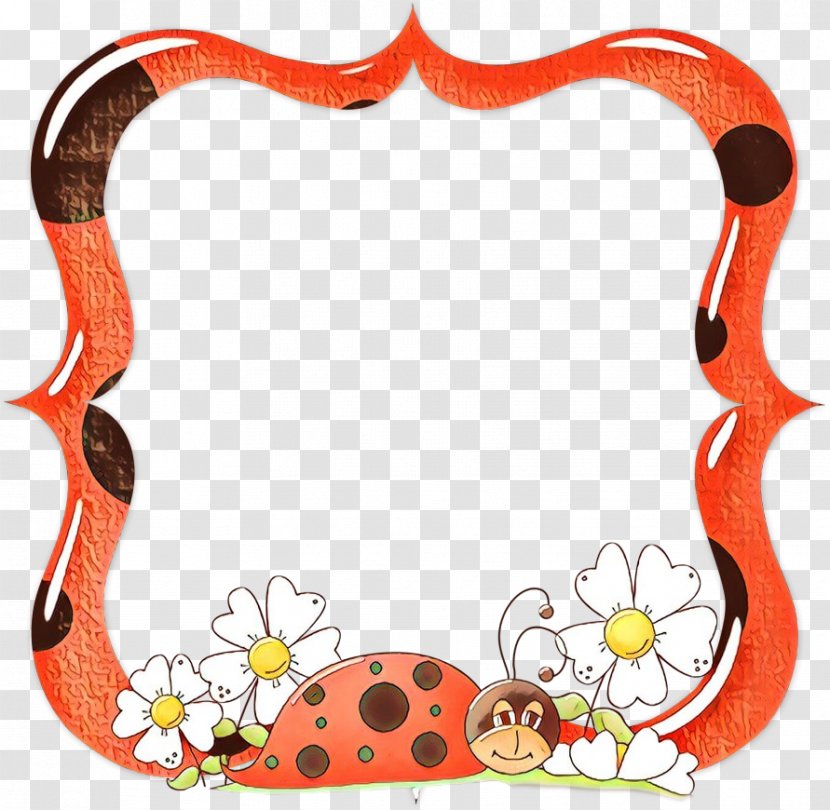 Ladybird Beetle Borders And Frames Picture Drawing - Frame Insect Transparent PNG