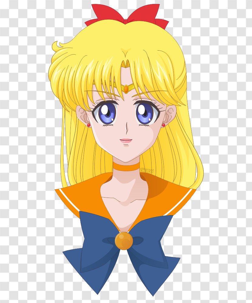 Sailor Moon Mars Venus Senshi Drawing - Heart Transparent PNG