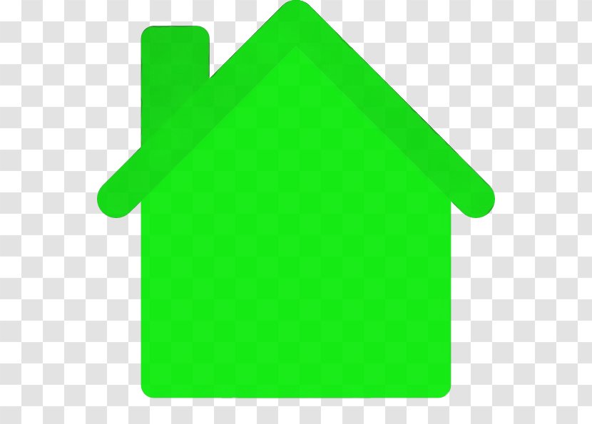 Watercolor Drawing - House - Symbol Green Transparent PNG