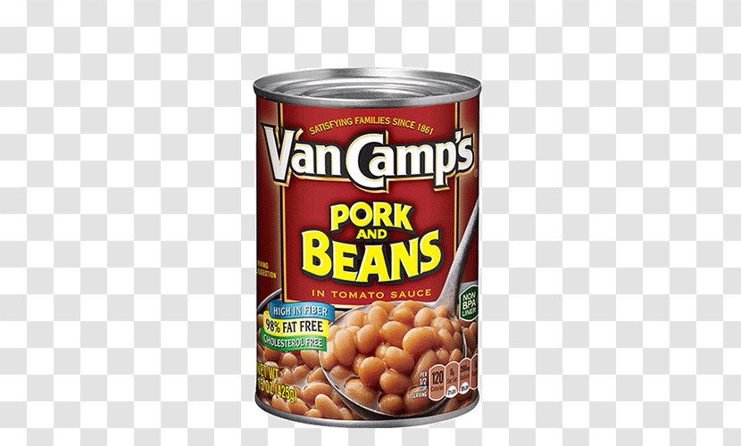 Baked Beans Chili Con Carne Hot Dog Van Camp's Pork And - Flavor - Smoked Sliced Transparent PNG
