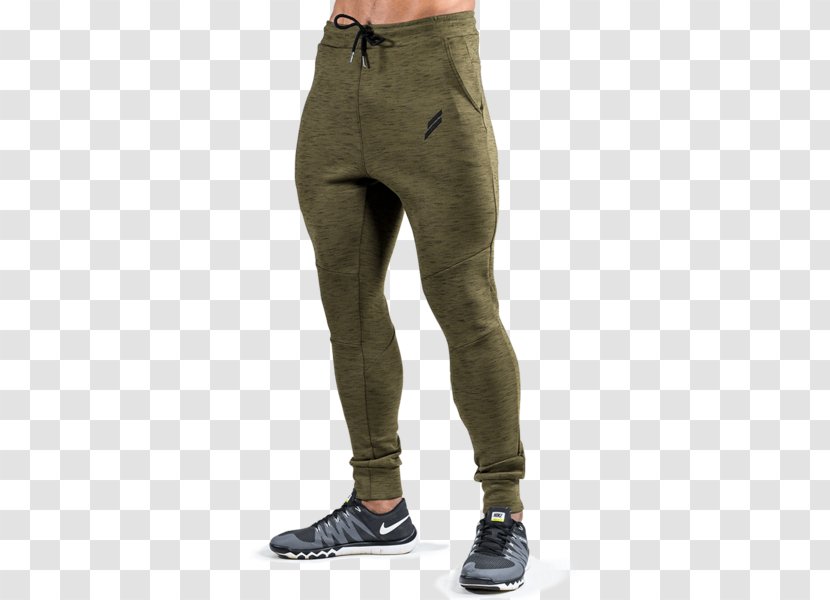 Jeans Sweatpants Khaki Tracksuit - Clothing - Olive Pants Men Transparent PNG
