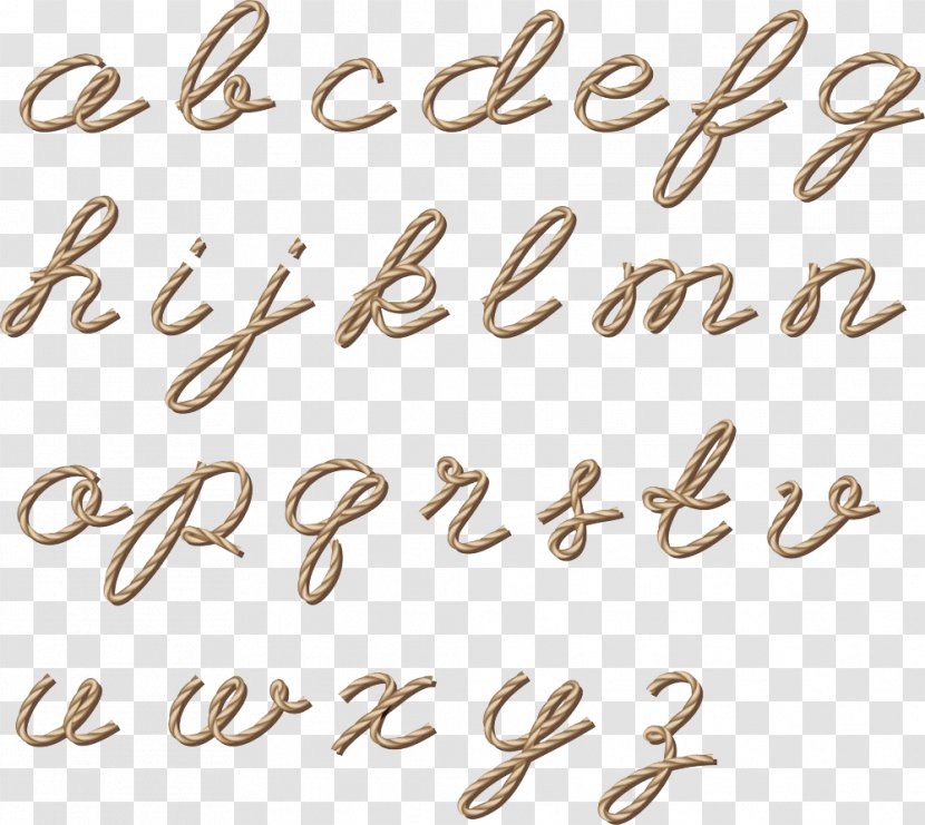 Rope Letter Alphabet Font - Number - 26 English Letters Picture Transparent PNG