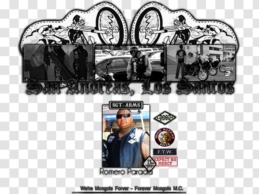 Brand Mongols Motorcycle Club Font Transparent PNG