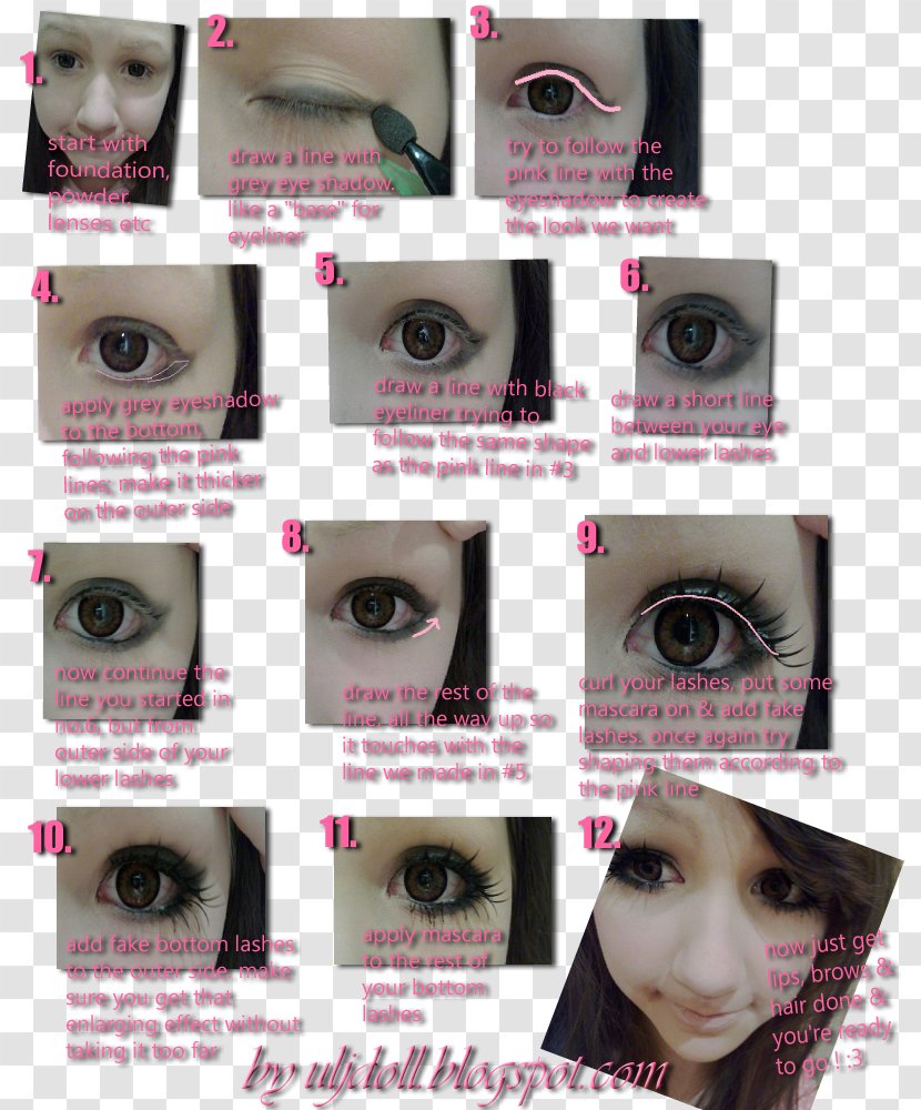 Eyelash Extensions Eye Shadow Artificial Hair Integrations - Doll Eyes Transparent PNG