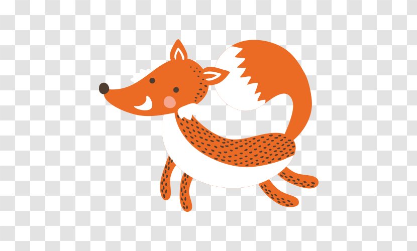 Cartoon Fox Illustration - Mammal Transparent PNG