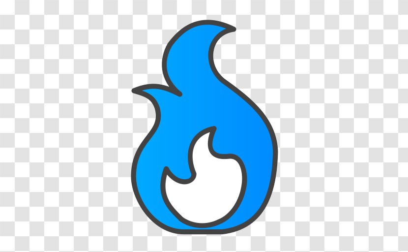 Clip Art - Electric Blue - Fire Icon Transparent PNG