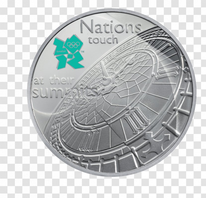 Big Ben Coin 2012 Summer Olympics Fifty Pence Two Pounds - Silver Jubille Celebration Transparent PNG