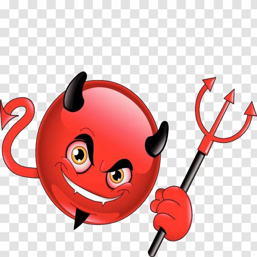 Smiley Emoticon Devil Clip Art - Wink - Red Satan Transparent PNG