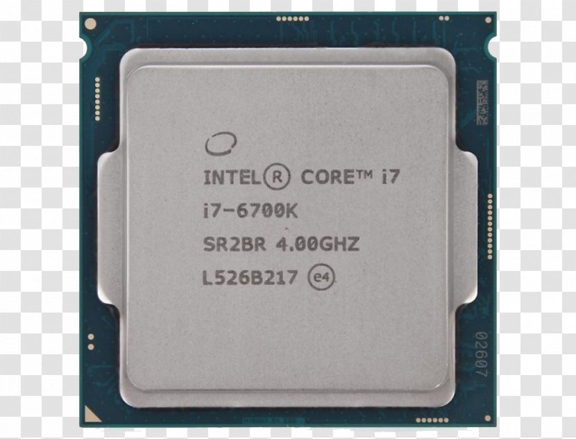 Intel Core I7 Central Processing Unit LGA 1151 Skylake - Multicore Processor Transparent PNG