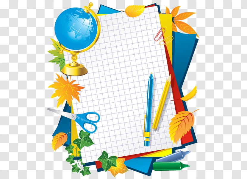 Borders And Frames School Education Picture Printing Writing Paper Transparent PNG