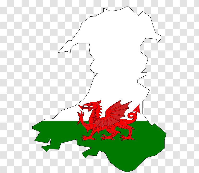 Flag Of Wales Welsh Dragon National Symbols - Artwork Transparent PNG