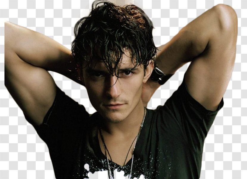 Orlando Bloom The Lord Of Rings: Fellowship Ring Actor Black Hair Celebrity - Male - Gi Transparent PNG