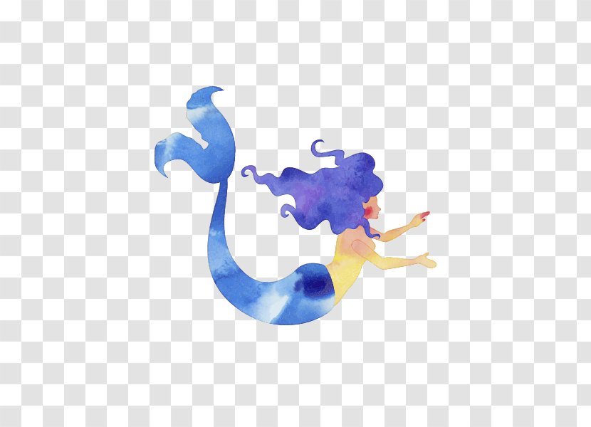 Mermaid Lucia Nanami Watercolor Painting - Fairy Tale Transparent PNG