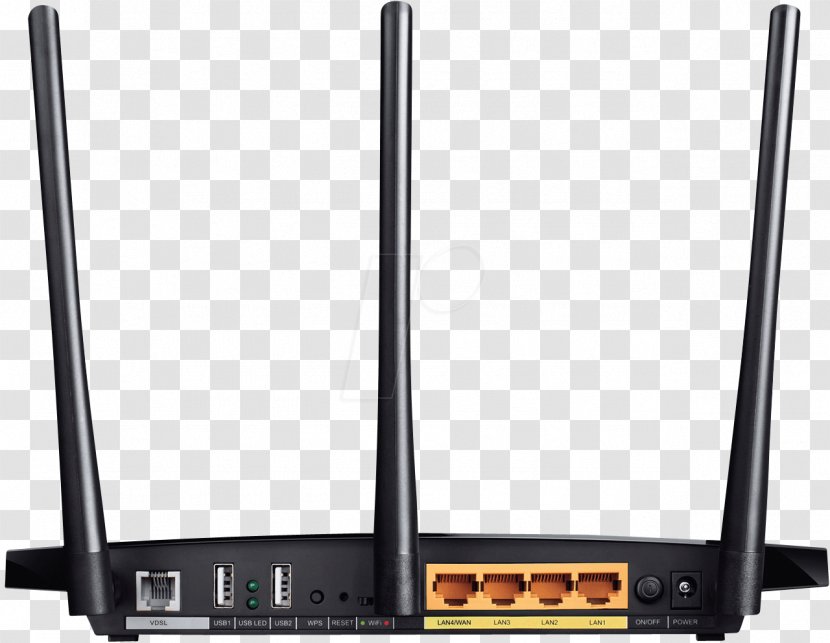 Wireless Router TP-Link G.992.5 Modem - Digital Subscriber Line - Wifi Transparent PNG