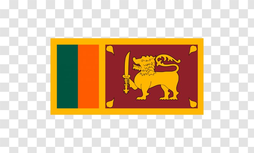 Flag Of Sri Lanka National Flags Asia - Brand - Republic Day India 2017 Transparent PNG