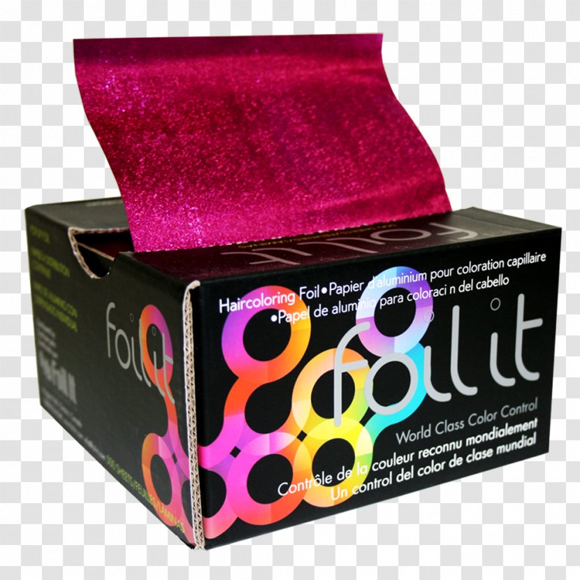 Foil Hair Coloring Paper Embossing Silver - Box - Framar International Transparent PNG