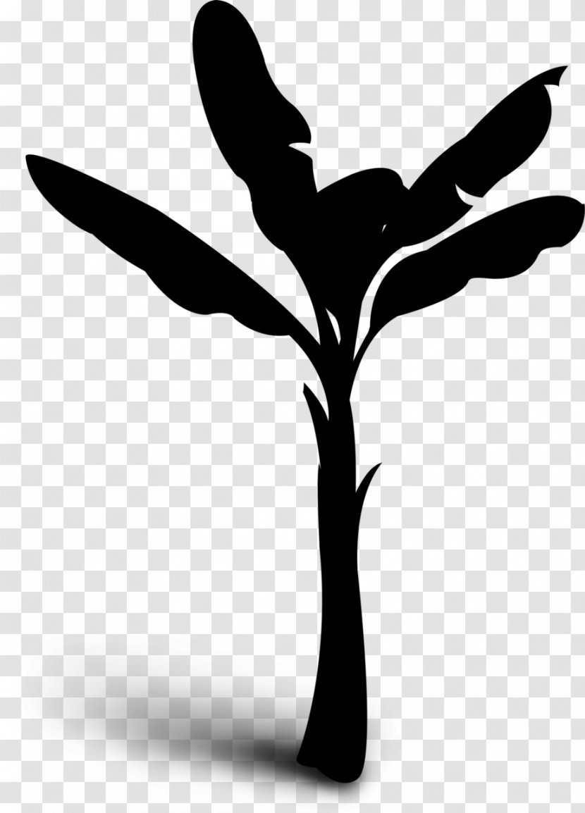 Clip Art Finger Silhouette Line Flower - Tree Transparent PNG