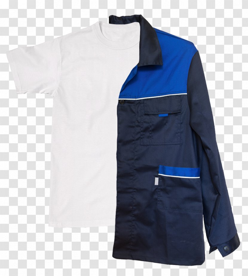 Uniform Sleeve Outerwear Boilersuit Jacket - Sports Muckup Transparent PNG