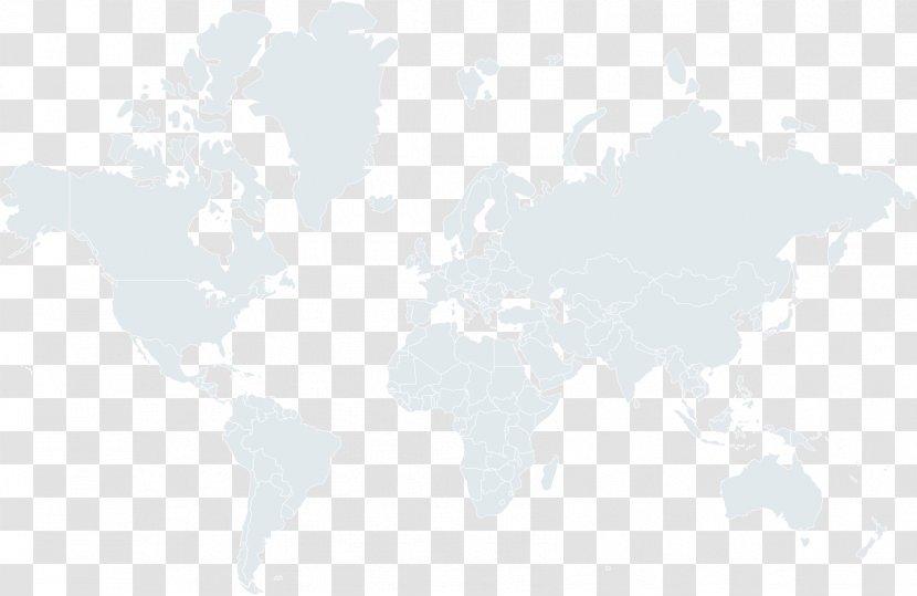 World Map Desktop Wallpaper White Canvas Print - Printing Transparent PNG