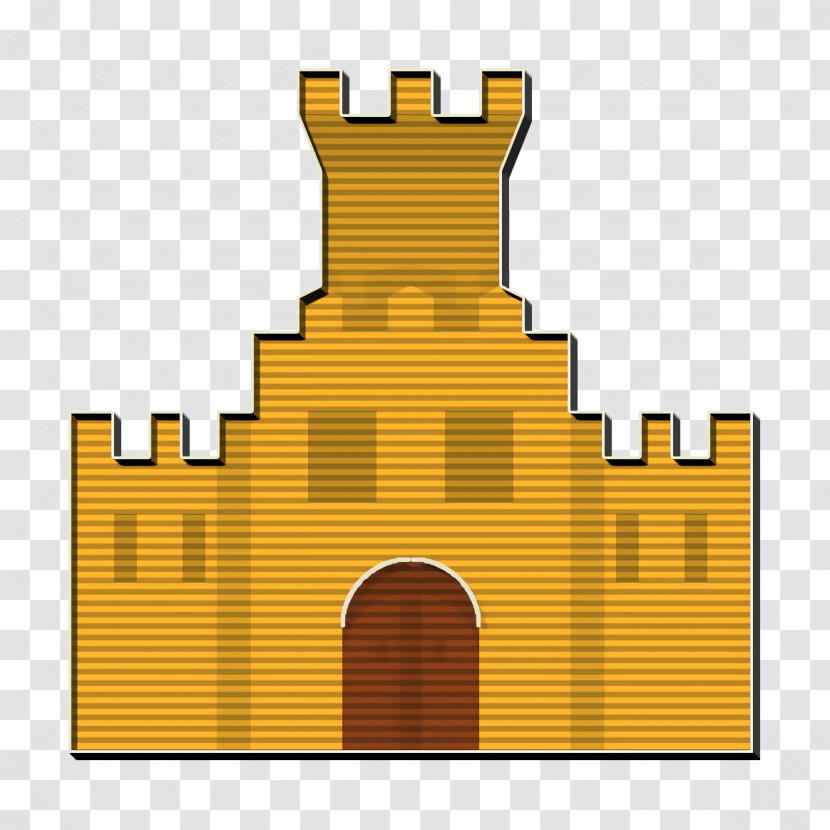 Game Elements Icon Fortification Icon Fortress Icon Transparent PNG