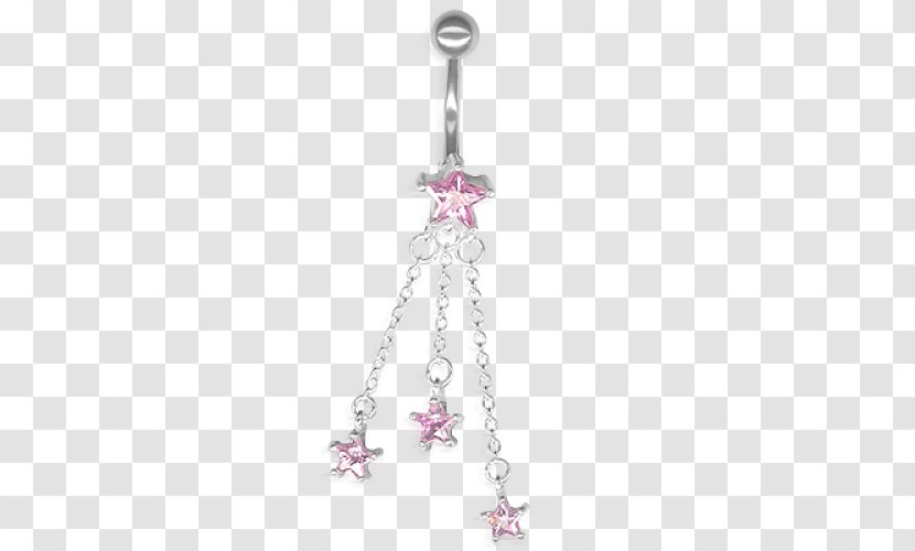 Earring Body Jewellery Charms & Pendants Silver - Cross Transparent PNG