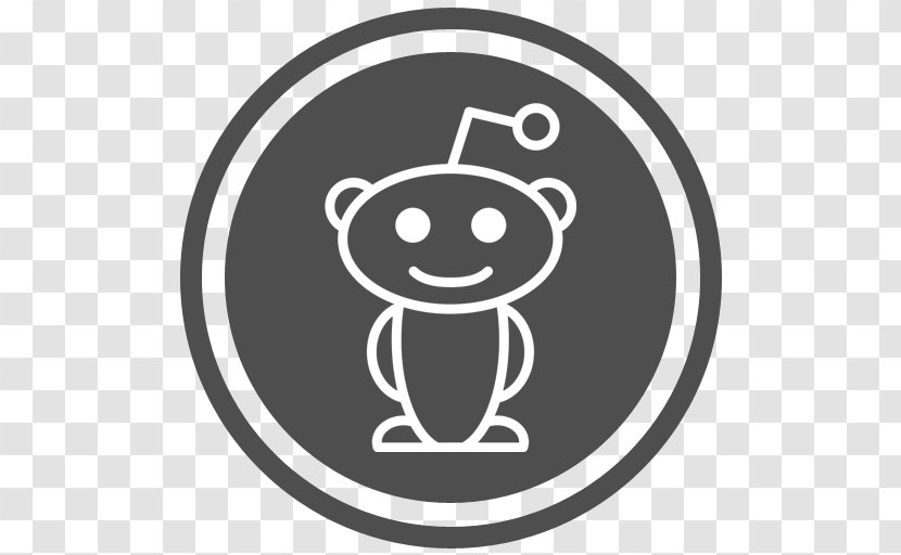 Reddit Social Media Logo Networking Service - Black - Icon Image Free Transparent PNG