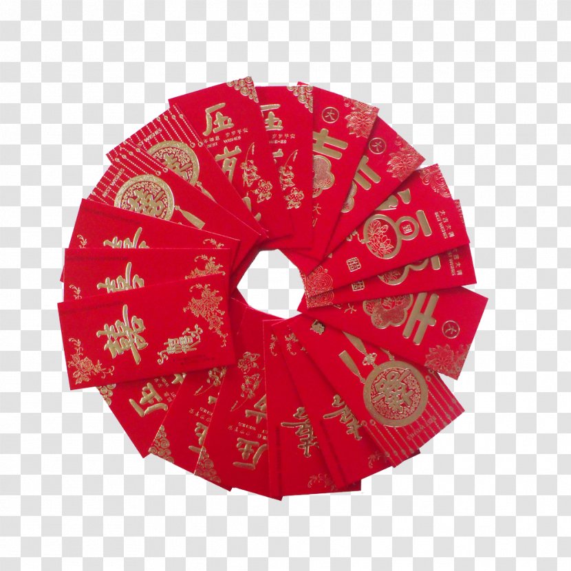 Red Envelope Chinese New Year Designer - Traditional Holidays - Circular Registration To Send Envelopes Transparent PNG
