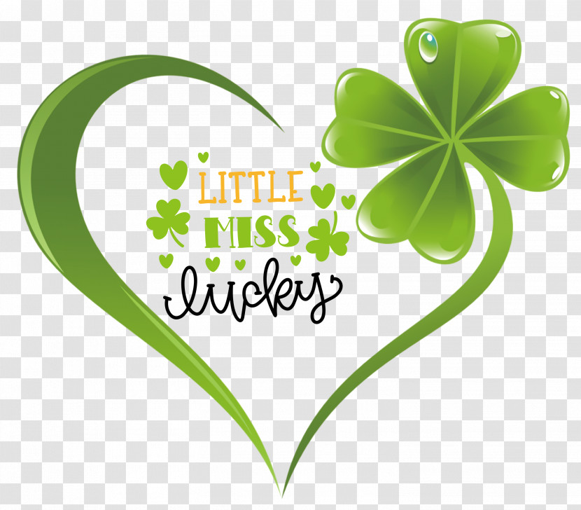 Little Miss Lucky Saint Patrick Patricks Day Transparent PNG