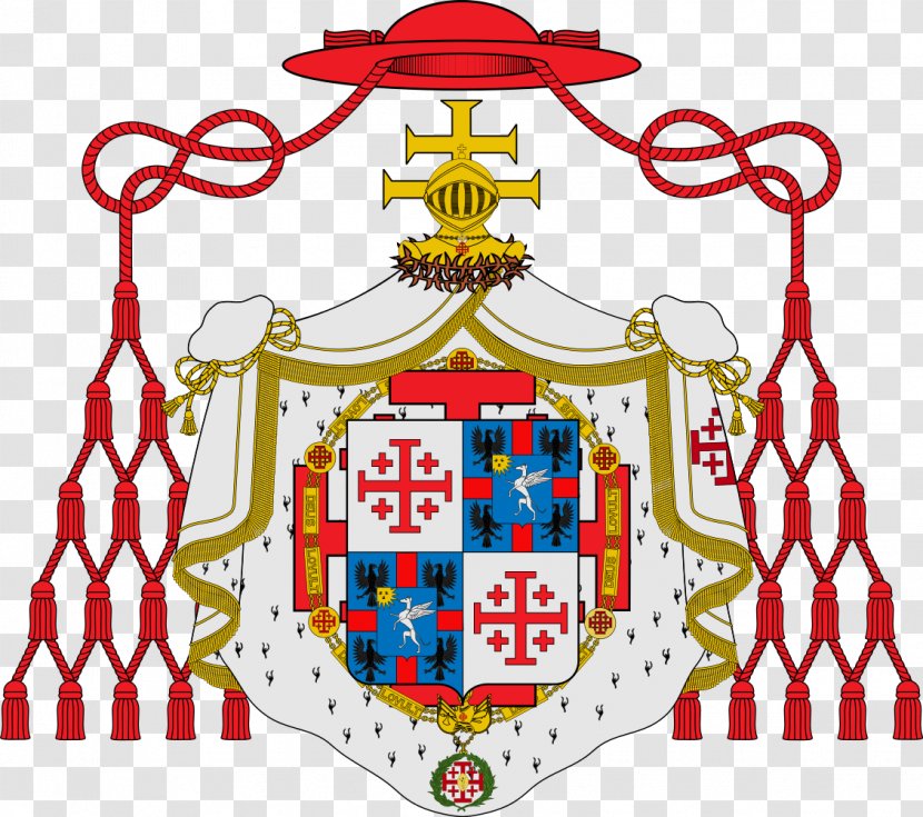 Coat Of Arms Cardinal Order The Holy Sepulchre Papal Coats His Eminence - Giuseppe Caprio Transparent PNG