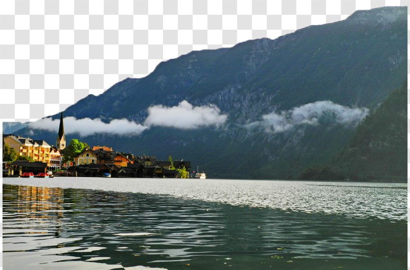 Hallstxe4tter See Hallstatt Innsbruck Schwangau Tourist Attraction - River - Austria Town Landscape Transparent PNG