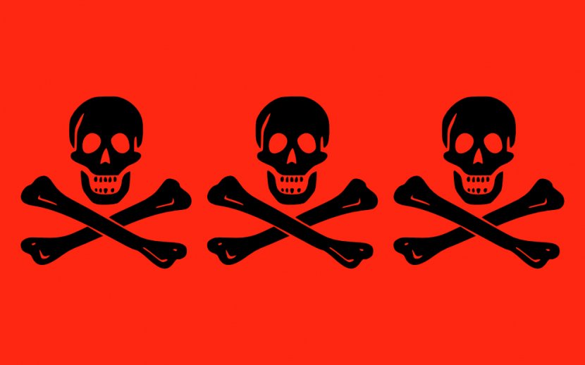 Jolly Roger Flag Piracy Decal Clip Art - Symbol - Red Images Transparent PNG