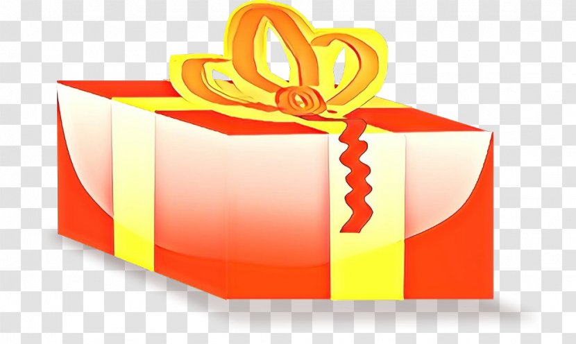 Orange - Ribbon - Gift Wrapping Box Transparent PNG