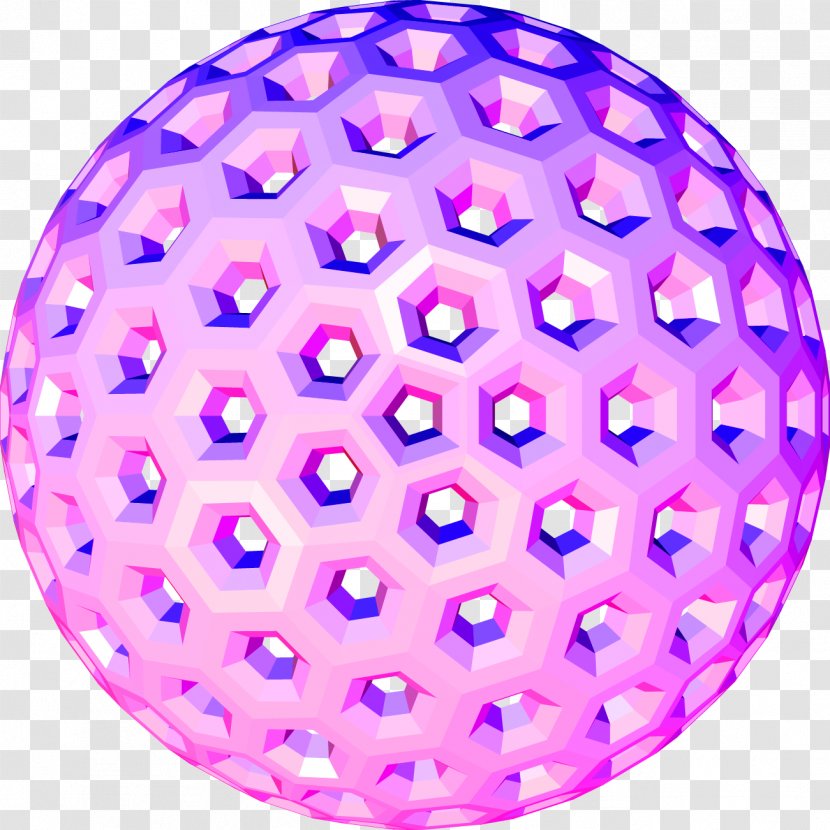 Sphere Ball Three-dimensional Space - Purple Transparent PNG